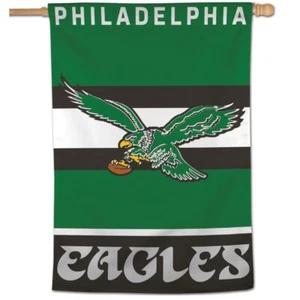 Philadelphia Eagles Kelly grün 40” x 28” vertikale Flagge Made in USA Throwback - Bild 1 von 1