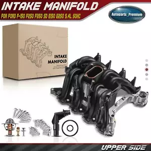 Upper Intake Manifold w/ Thermostat for Ford F-150 F-250 SD Expedition 5.4L SOHC - Picture 1 of 8