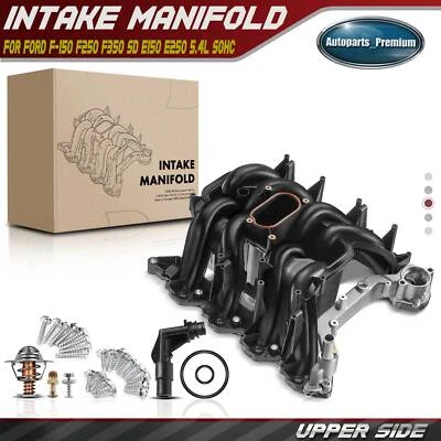Upper Intake Manifold w/ Thermostat for Ford F-150 F-250 SD Expedition 5.4L SOHC - Image 1 of 4