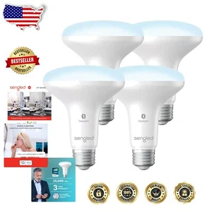 4-Pack Smart BR30 Flood Light Bulbs - Auto Pair with Alexa, Dimmable Brightness - Picture 1 of 11