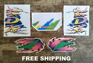 CUSTOM GRAPHICS KAWASAKI KDX125 KDX200 KDX 200 DECAL STICKER KIT FREE SHIPPING - Picture 1 of 5