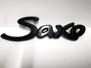 CITROEN SAXO RETRO VINTAGE LOGO EMBLEM REAR TRUNK BOOT BADGE (B334) - Picture 1 of 3