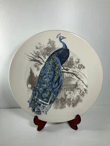 Carly Dodsley England "Peacock Garden" Speiseteller 12,5 Zoll - Bild 1 von 7