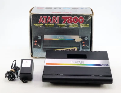 Atari 7800 PAL Console Boxed + Power Supply Very Clean No Controllers - Image 1 of 4