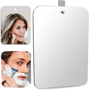 Anti-Fog Fog Free Shower Mirror Fogless Shaving Mirror Mini Make Up Mirror - Picture 1 of 16