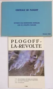 PLOGOFF LA REVOLTE + CENTRALE NUCLEAIRE ENQUETE PUBLIQUE REPONSES EDF 1980 RARE - Imagen 1 de 6