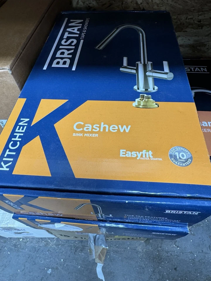 Bristan Cashew Mono Kitchen Sink Mixer CSHEFSNKC Lever Modern EasyFit Chrome  - Image 1 of 1