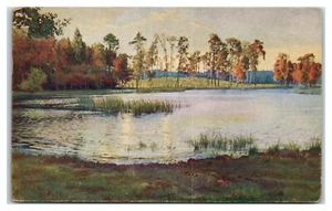 Postkarte Herbstansicht Teichlandschaft - Bild 1 von 2