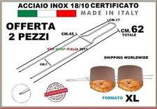 2 PEZZI SPILLONE CM 62 XL PER PANETTONE E COLOMBA INOX OFFERTA SPILLONI 9 2023