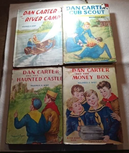 Dan Carter Bücher Hardcover 50er Jahre, illustriert 4 Stück Mildred Wirt - Bild 1 von 6