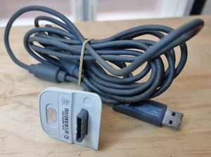 Genuine Microsoft XBOX 360 Play & Charge Kit USB Cable White - Picture 1 of 2