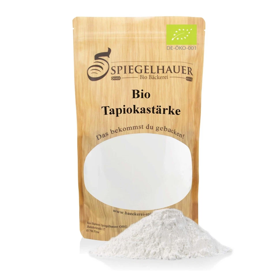 Bio Tapiokastärke Tapiokamehl 1 kg glutenfrei vegan laktosefrei - Bild 1 von 4
