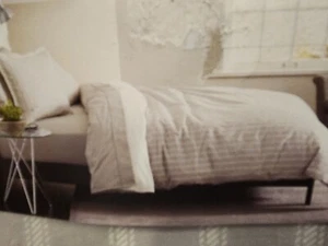 Threshold Grey 3 Piece Full/Queen Duvet Cover Set - Picture 1 of 10