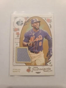 Camiseta Topps Allen & Ginter 2024 reliquia Starling Marte #AGR-SM New York Mets - Imagen 1 de 2