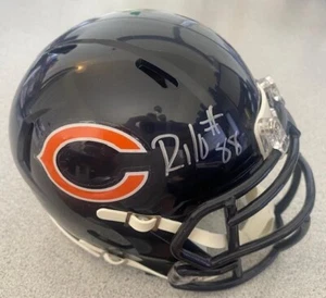 RILEY RIDLEY SIGNED AUTO MINI HELMET BECKETT/BAS WITNESSED **CHICAGO BEARS** - Picture 1 of 5