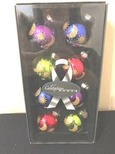 RADKO  EIGHT  CHRISTMAS CELEBRATION BALLS  ORNAMENT FROM 2010 - Picture 1 of 2