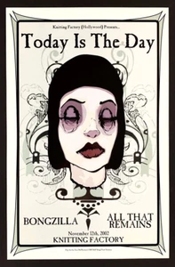 Today Is The Day POSTER Bongzilla All That Remains 2002 Tara Mcpherson Mint - Picture 1 of 1
