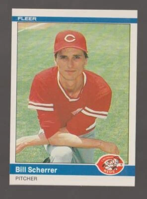 1984 Fleer Bill Scherrer Cincinnati Reds #482 Near Mint or Better - Image 1 of 2