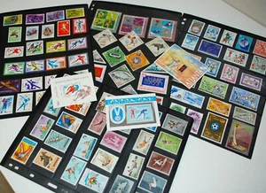 LARGE MNH SPORT Collection = 94 Different stamps 3 Souvenir Sheets SC01 - Picture 1 of 4