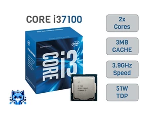 INTEL CORE i3-7100 3.90GHz SR35C 2 CORE PROCESSORE CPU SOCKET LGA1151 - Foto 1 di 3