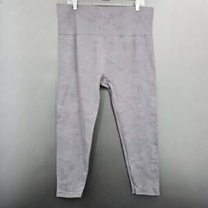 Maurices Active Leggings 3 Grey Muted Camo Stretchy Workout Thick Cropped Plus