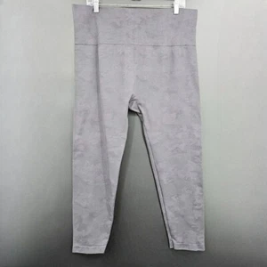 Leggings Maurices Active 3 Gris Apagado Camuflaje Elástico Entrenamiento Grueso Recortado Plus - Imagen 1 de 9
