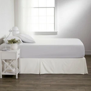 Premium Luxury Hotel Quality - Bed Skirt - Kaycie Gray Basics Collection - Picture 1 of 31