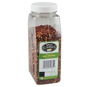 Spice Classics Crushed Red Pepper 12 oz - One 12 Ounce Container of Dried and - Picture 1 of 5