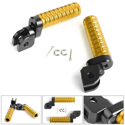 Front Footrests Foot Pegs Fits for HONDA CBR600RR CBR1000RR SUZUKI GSX-S 750 Foto 1 de 4