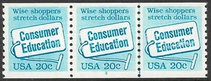 USA Briefmarke #2005 20c. Verbraucherbildungsstreifen 3 Platten #2 postfrisch - Bild 1 von 1