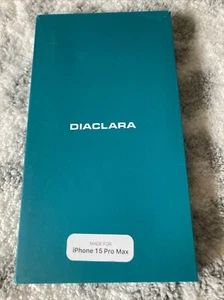Diaclara Phone Case For iPhone 15 Pro Max, With Screen Protector, Black  - Picture 1 of 3