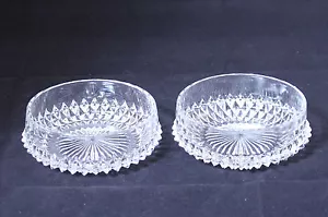 2 platos de caramelo de vidrio de cristal uno ligeramente dañado - Imagen 1 de 5