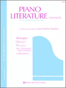 BASTIEN PIANO LITERATURE LESSON VOLUME 6 MUSIC BOOK-BRAND NEW ON SALE-METHOD LIT - Picture 1 of 1