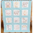 Jack Dempsey Stamped White Nursery Quilt Blocks 9"X9" 12/Pkg-Barnyard Friends