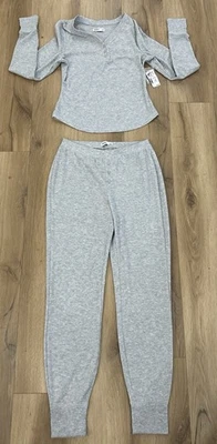 SONOMA Women's Thermal Sleepwear Pajamas Base Layer Set Gray Stretch Small NWT - Image 1 of 4