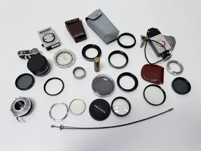 Vintage Camera Filters Meters Adapters Lot Kodak Pentax Sekonic Assorted Parts - Image 1 of 4