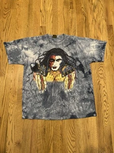 Vintage The Mountain Native Henri Peters Art Tie Dye T Shirt Men's Size XL Vtg - Picture 1 of 6