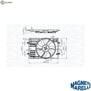 FAN ENGINE COOLING 069422828010 FOR SKODA KAROQ OCTAVIA/III/Combi SUPERB  VW - Picture 1 of 9