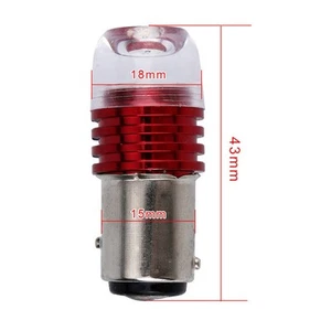 2x 1157 BAY15D 1154 2057 2357 2397 LED Bulb Car Tail Stop Brake Light Lamps Red - Picture 1 of 4