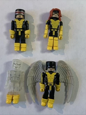 X-Men Minimates - Paquete de 5 Primera Clase - Jean Grey, Angel, Cyclops, Ice Man Paquete de 4 Foto 1 de 2