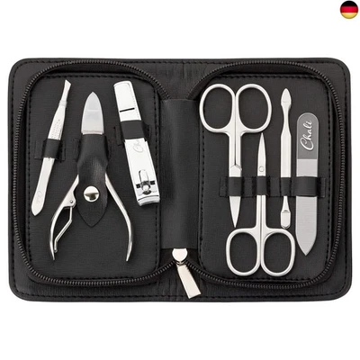 Chali® Nagel Set 7-tlg. mit Etui, Edelstahl Maniküre/Pediküre Set - Na - Bild 1 von 4