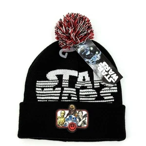 Star Wars Pom Pom Gorro Medias Sombrero Skywalker R2D2 Chewbacca C3PO Niños OS - Imagen 1 de 5