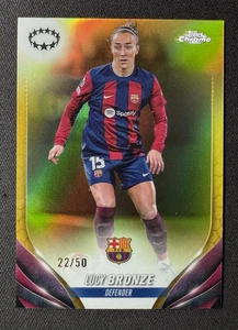 2023-24 Topps Chrome Sapphire UEFA Donna Lucy Bronzo Oro #/50 - Foto 1 di 2