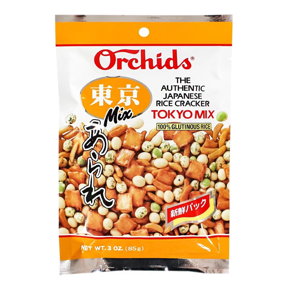 Orchids Reis Cracker Tokyo Mix 85g Reiscracker Rice Cracker Arare - Bild 1 von 1