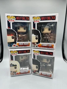 Funko POP Motley Crue Complete Set New in cases Mars Sixx Lee Neil - Picture 1 of 10