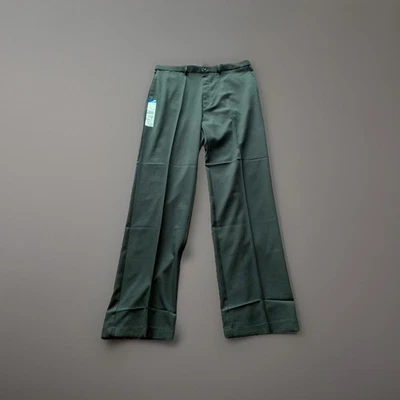 Haggar Mens Premium No Iron Classic Fit Dress Pants Black 40x32 - Image 1 of 4