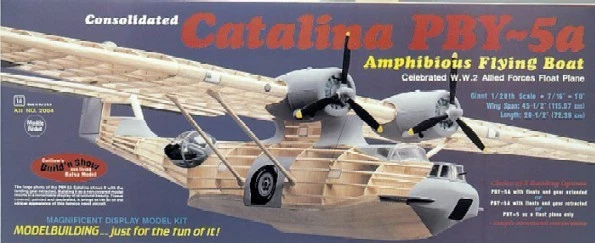 Guillows 2004 45-1.3cm Apertura Alare PBY5a Volante Barca Kit - Immagine 1 di 1