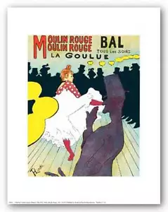 STAMPA ARTISTICA PUBBLICITARIA Moulin Rouge Henri de Toulouse Lautrec - Foto 1 di 1