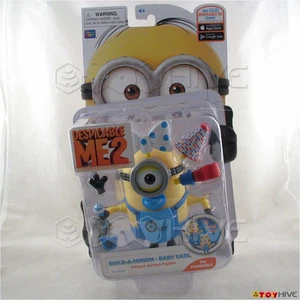 Despicable Me 2 Build a Minion Baby Carl poseable action figure Thinkway - worn - Imagen 1 de 2