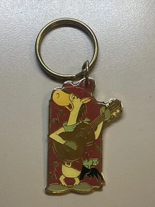 Quick Draw McGraw Vintage 1992 Enamel Keychain Hanna Barbera Cartoon - Picture 1 of 1
